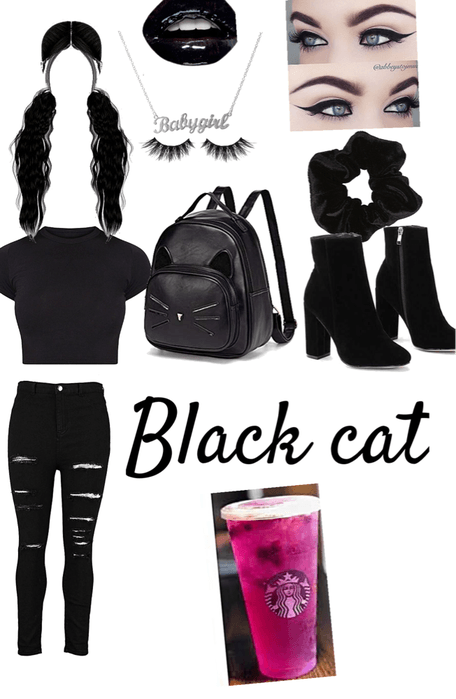 Black Cat Halloween Outfit