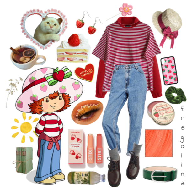 strawberry shortcake inspired outfit