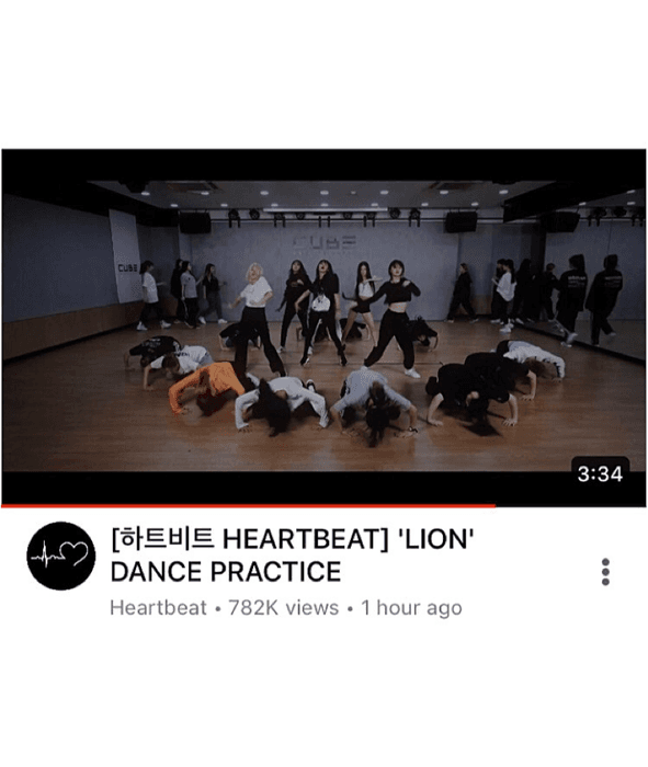 [HEARTBEAT] 'LION' OFFICIAL DANCE PRACTICE