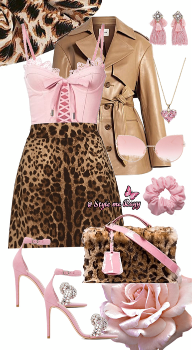 Pink And Brown Leopard