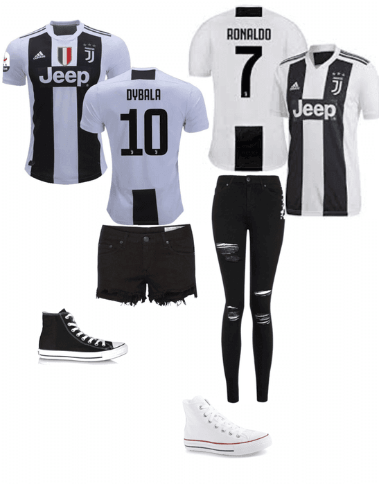 Juventus soccer jersey outfits