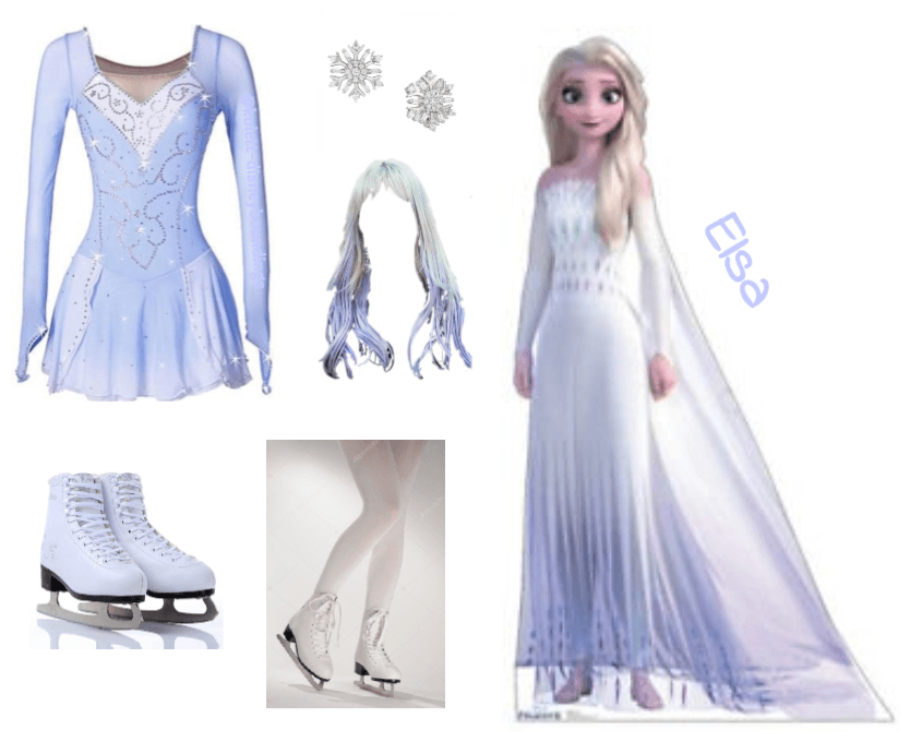 Ice skating outfit inspired by Elsa - Disneybound
