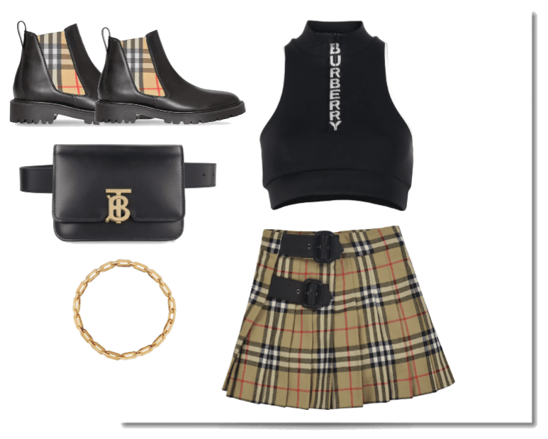 Burberry outfit