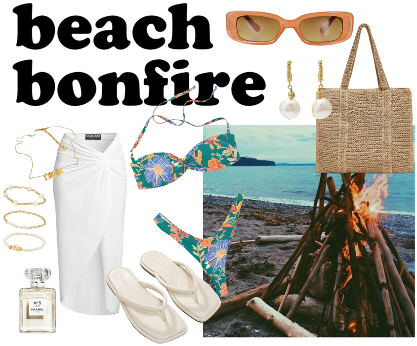 Beach bonfire #beachbonfire