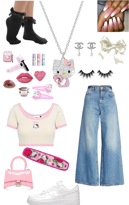 Hello Kitty “alt” “indie” Based Outfit