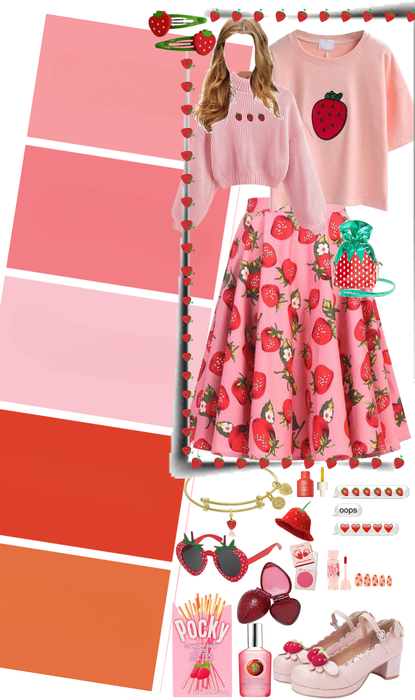 Strawberry Outfit Blend