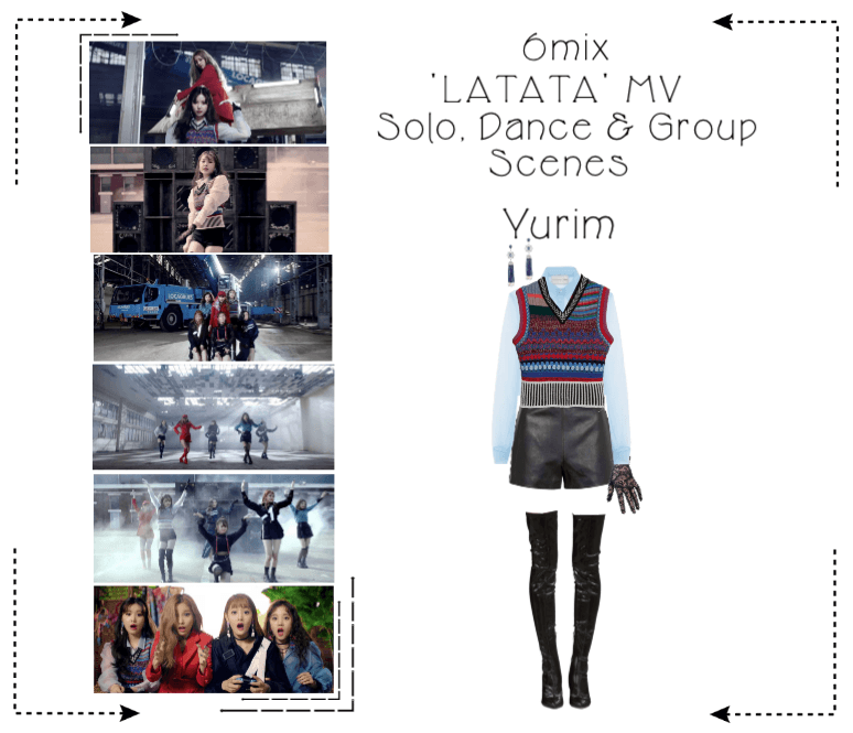 《6mix》'LATATA' Music Video-Yurim 1st Outfit Scene