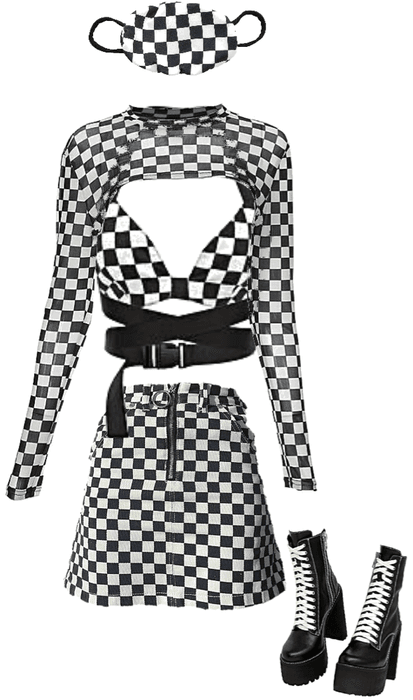 Checkered outfit