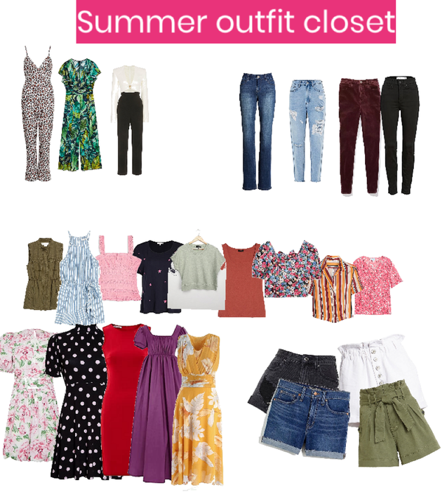 summer outfit  closet
