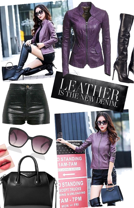 Leather Everything: Splash of Purple 🕶😈