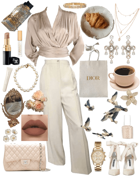 all beige