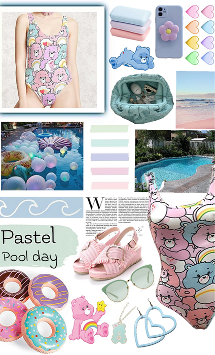 Pastel pool day