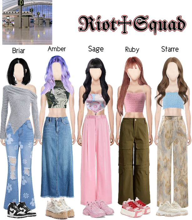 Kpop group outfit inspo