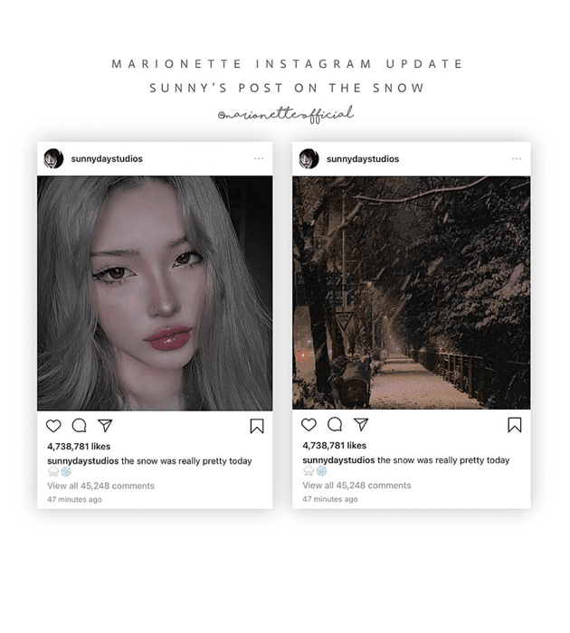 마리오네트 (𝗠𝗔𝗥𝗜𝗢𝗡𝗘𝗧𝗧𝗘) - Instagram Post