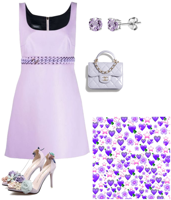 Light purple preppy outfit