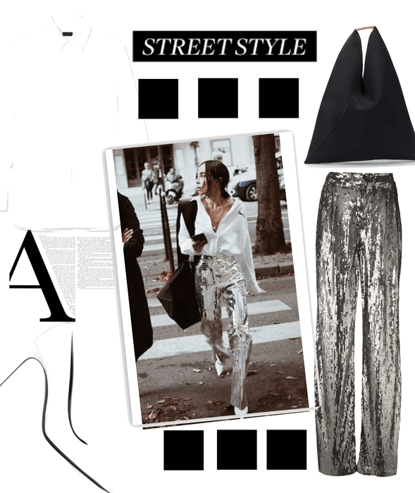 Street Style : Sequined Pants