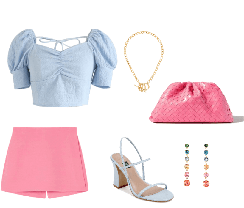 summer pink & blue