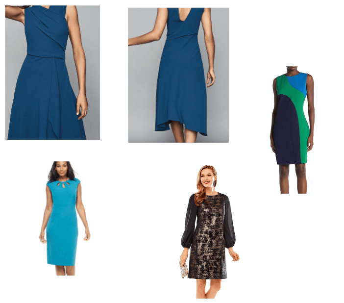 blue options dress