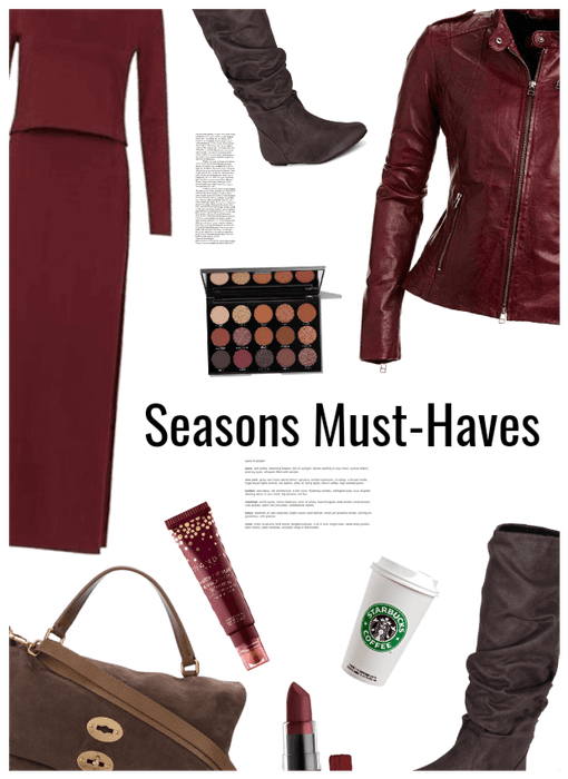 Seasons Must haves: Leather jacket,boots