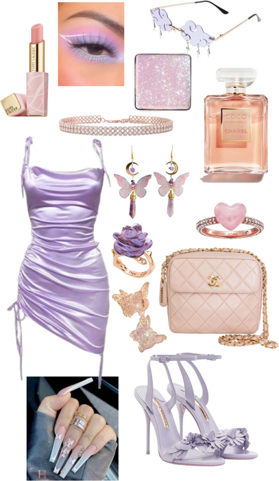 lavender + rose gold