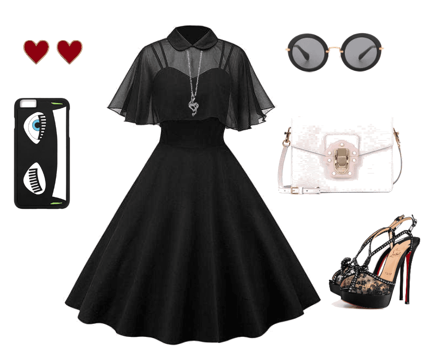 Black Summer Vintage Dress
