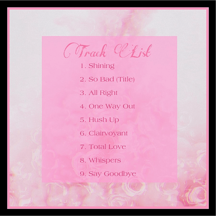 IDolls 1st Full Album “So Bad” Track List