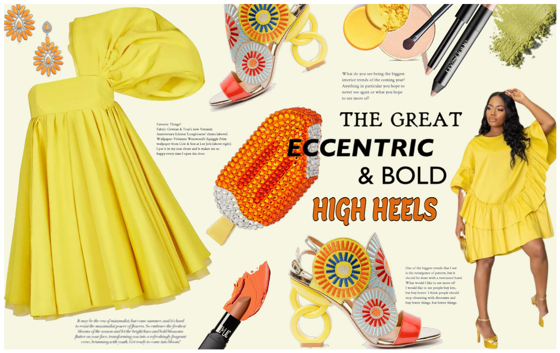 The great eccentric and bold hight heels