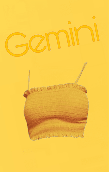 Gemini’s crop top