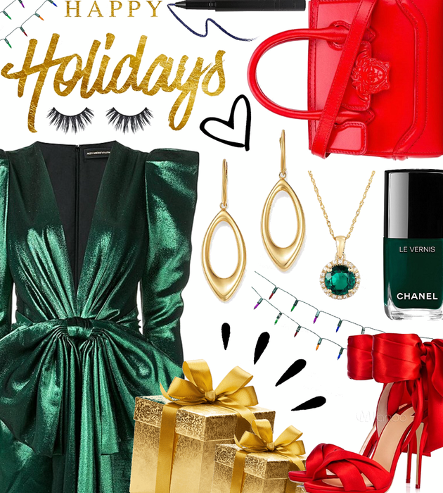 WINTER 2020: Green + Red Holiday Party Style
