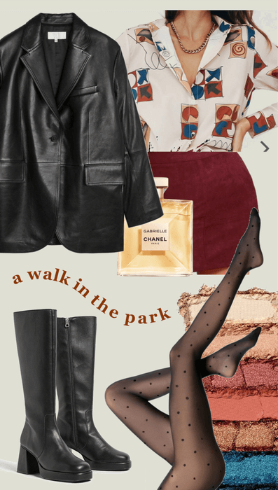 burgundy themed artsy outfit