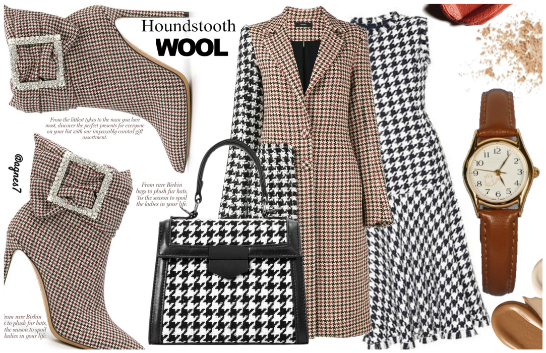 Houndstooth wool