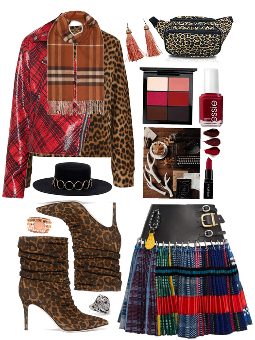 Fall First Look: Plaid And Leopard Print Combo