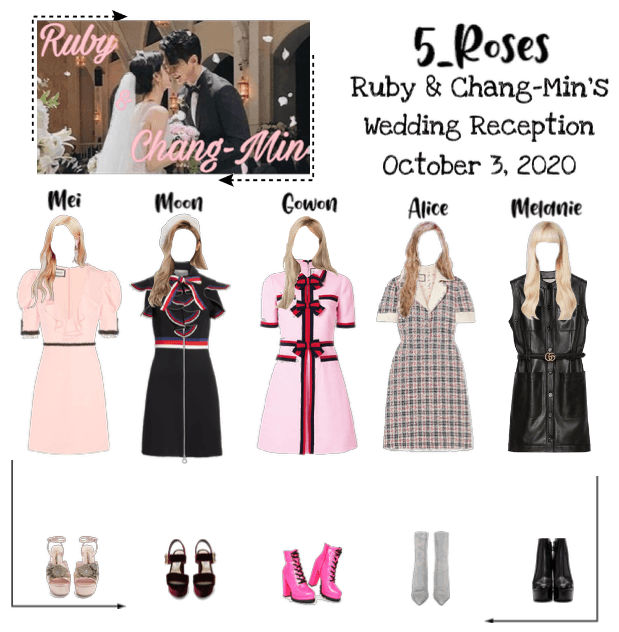5roses attending Ruby&Chang-Min Wedding reception
