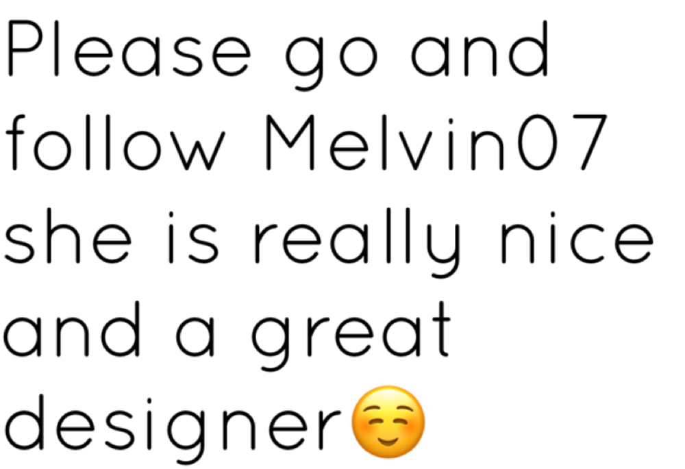 please follow Melvin07