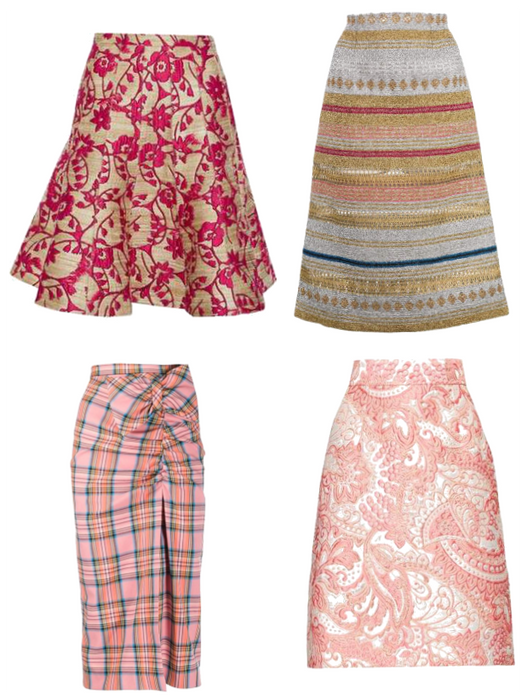 Print Pink Skirts