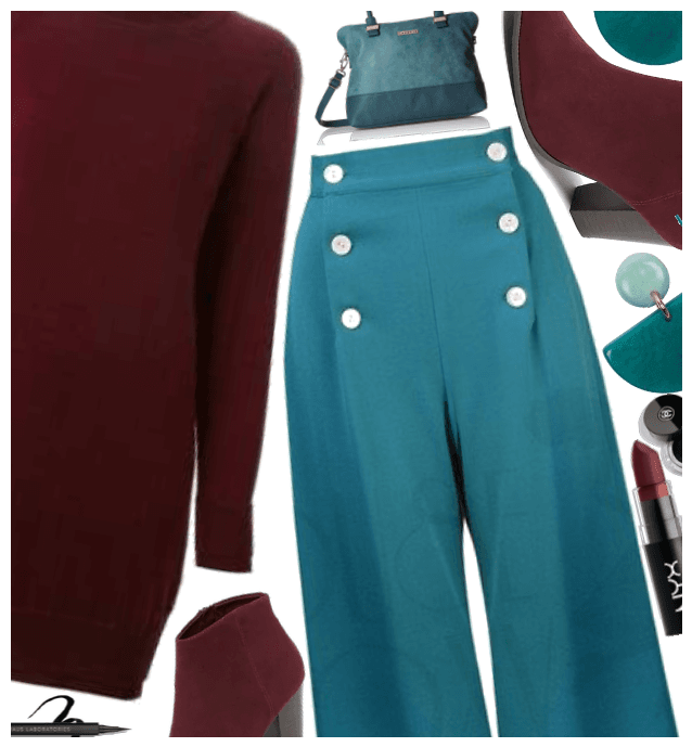 Burgundy and teal contest