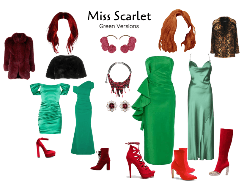 Miss Scarlet, Green Dresses