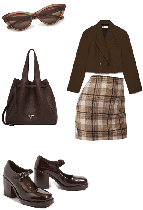 Classy Beige/Brown Business Outfit