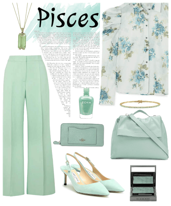 Pisces in sea green