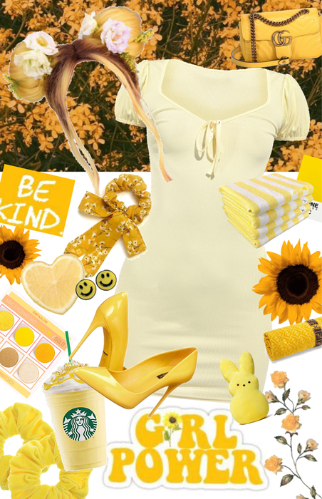 yellow/cute spring dress