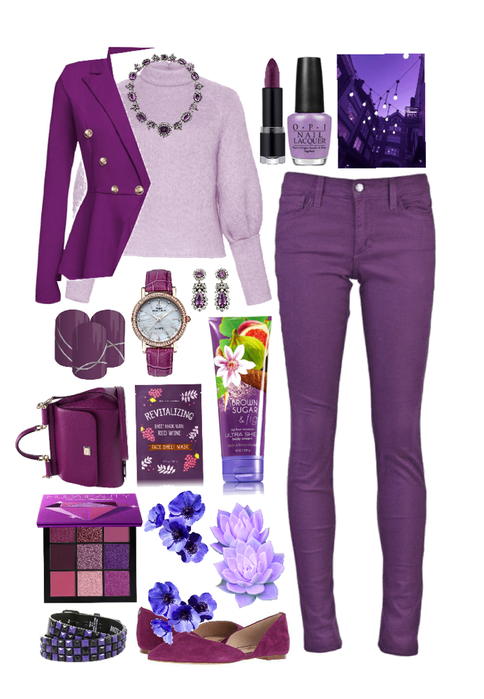// sweater style: violet vibes //