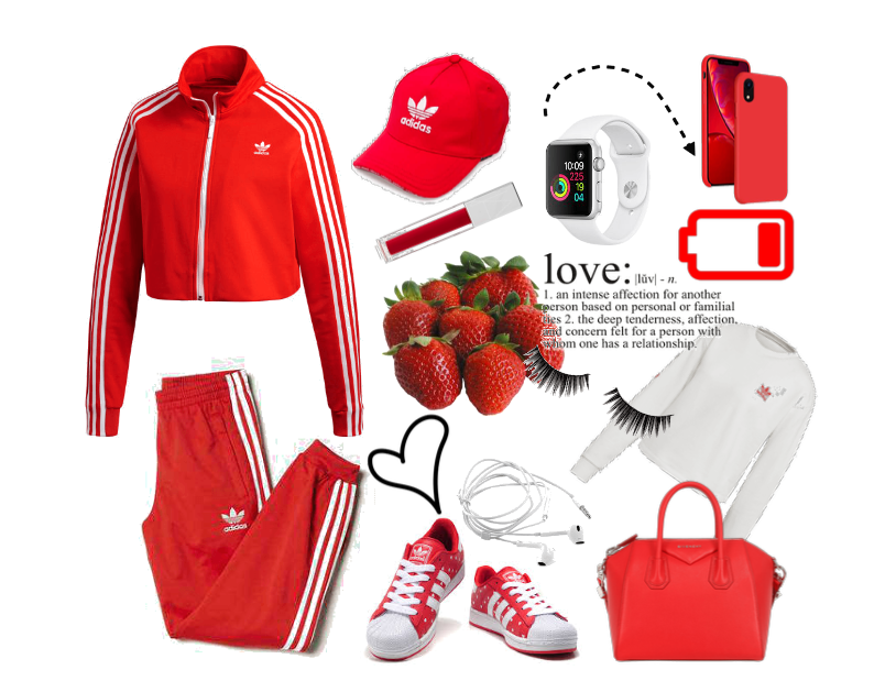 Adidas in red