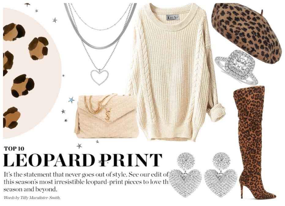 Leopard Print Winter Outfit