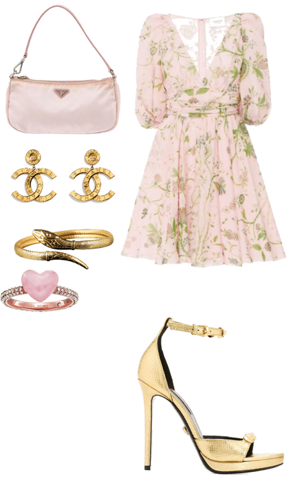 lover gold Chanel Prada gold pink