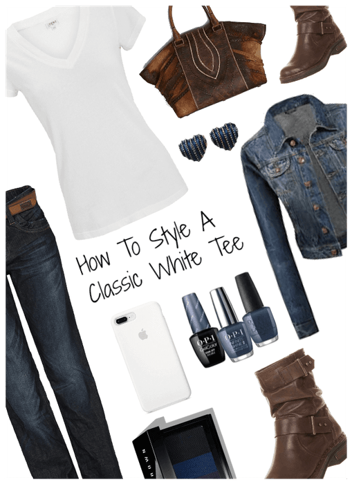 how to style a classic white tee