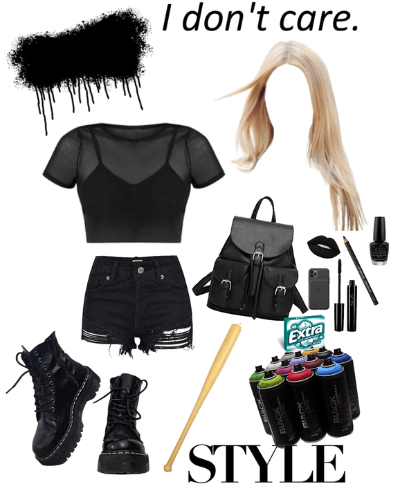purge black outfit