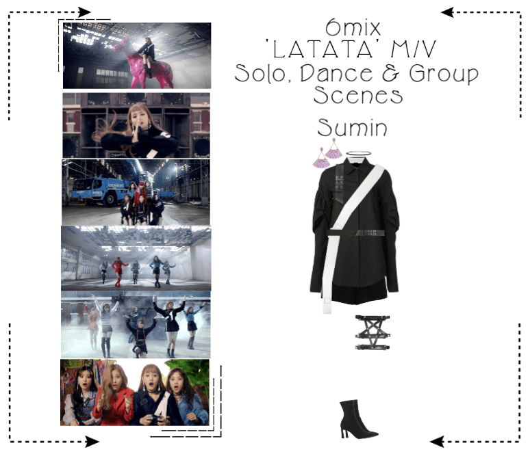 《6mix》'LATATA' Music Video-Sumin 1st Outfit Scene