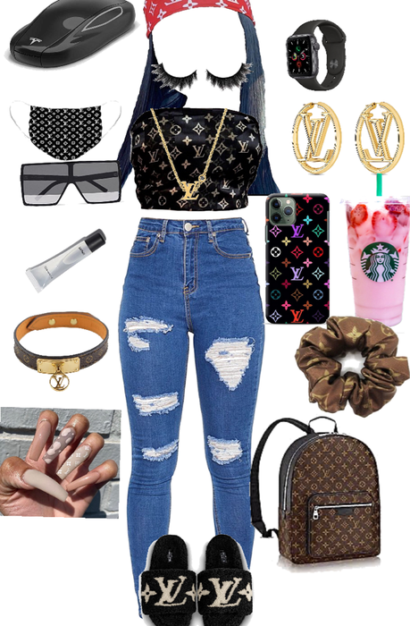 louise vuitton 🤑  Stylish outfits, Comfy outfits, Boujee outfits