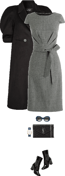 Office outfit: Black - Gray