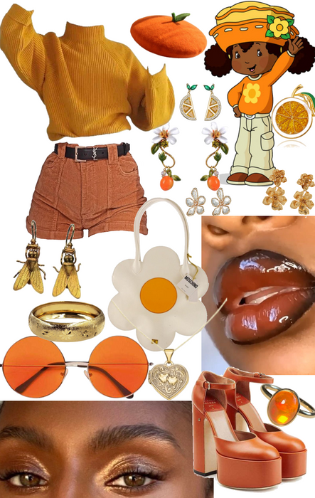 orange blossom outfit